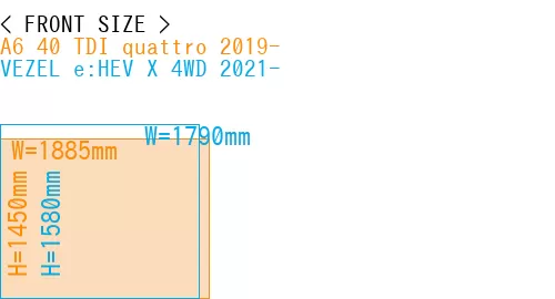 #A6 40 TDI quattro 2019- + VEZEL e:HEV X 4WD 2021-
